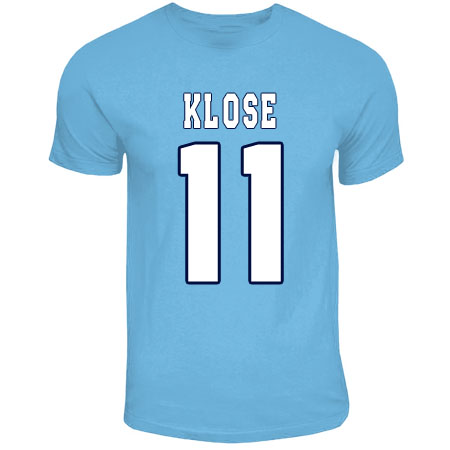 Miroslav Klose Lazio Hero T-Shirt (Sky Blue) Polyester Made By: Gildan Men's Sky Blue Xxl