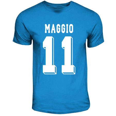 Christian Maggio Napoli Hero T-Shirt (Sky Blue) Polyester Made By: Gildan Men's Sky Blue Large