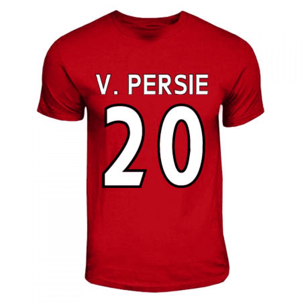 Robin Van Persie Manchester United Hero T-Shirt (Red) Polyester Made By: Gildan Men's Red Large
