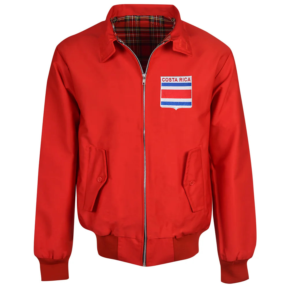 Costa Rica Harrington Jacket Polyester Made By: Toffs Men's Red Large