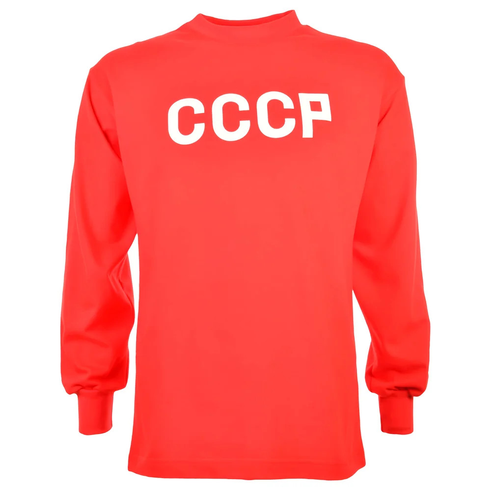 Soviet Union (Cccp) 1960S-70S Kids Retro Football Shirt Men's 10-11 Polyester Made By: Toffs Boys Red 18-24 Mo