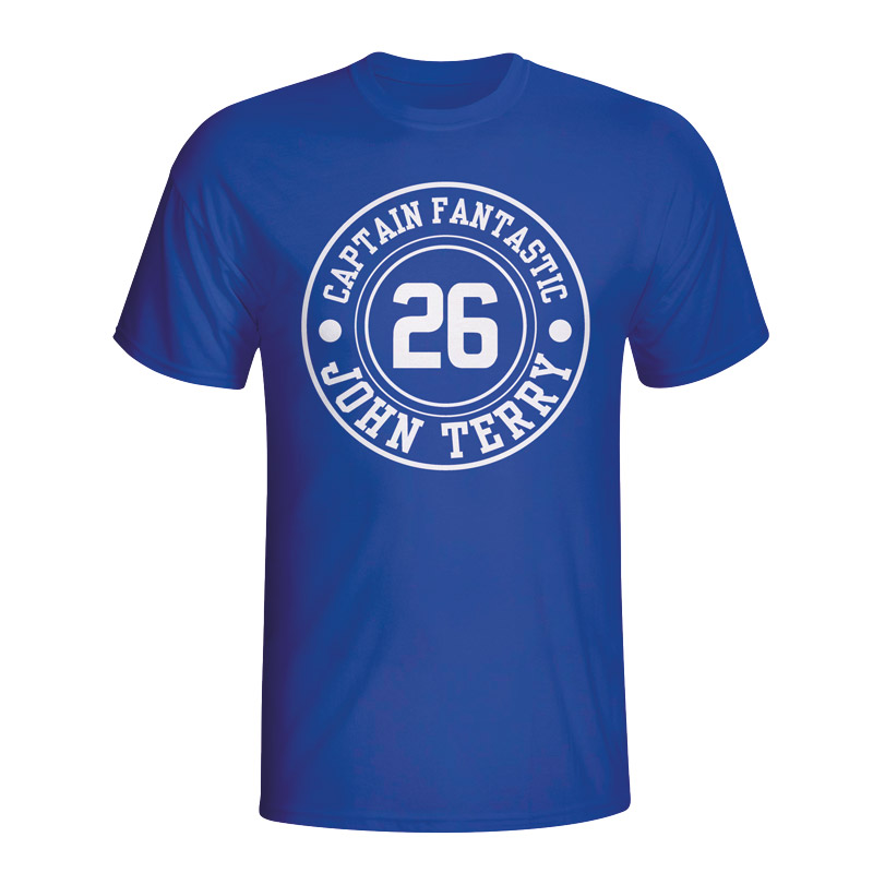 Click to view product details and reviews for John Terry Chelsea Captain Fantastic T Shirt Blue.