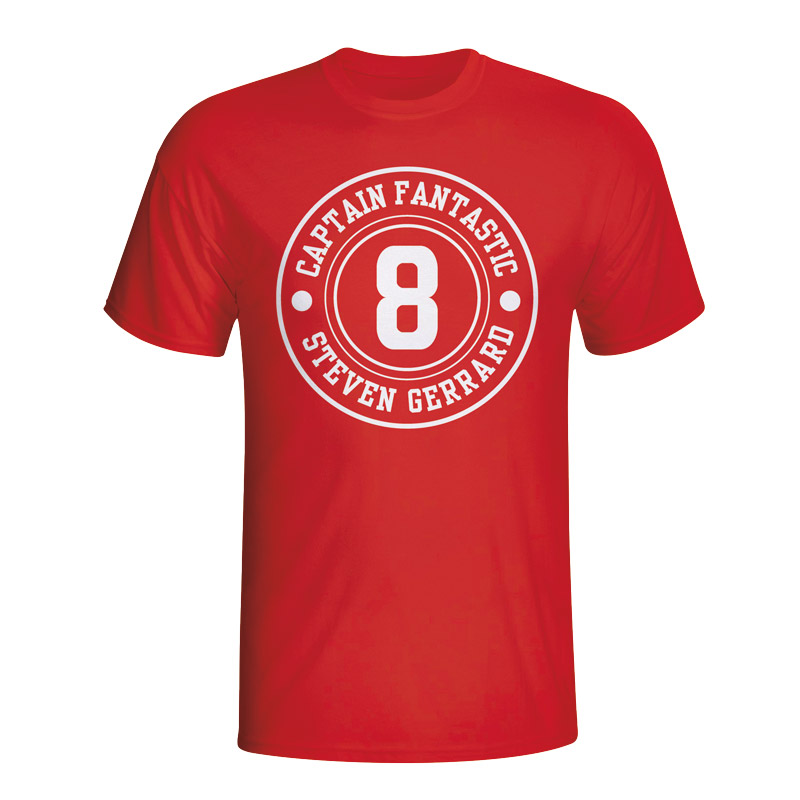 Click to view product details and reviews for Steven Gerrard Liverpool Captain Fantastic T Shirt Red.