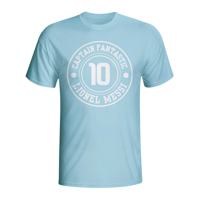 Click to view product details and reviews for Lionel Messi Argentina Captain Fantastic T Shirt Sky Blue Kids.
