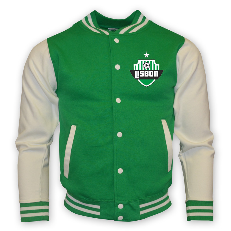 Click to view product details and reviews for Sporting Lisbon College Baseball Jacket Green Kids.