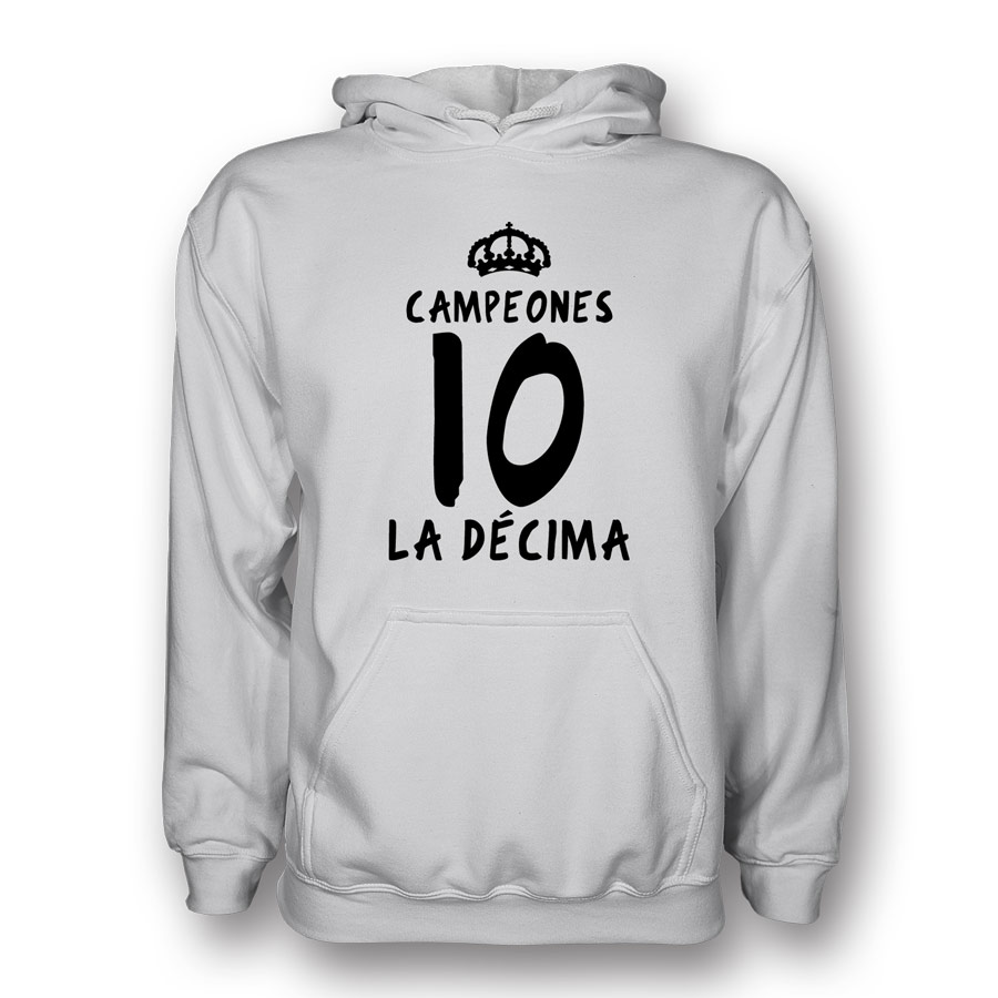 Click to view product details and reviews for Real Madrid La Decima Hoody White Kids.