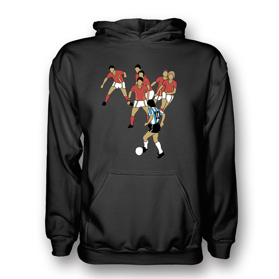 Diego Maradona Goal Of Century Hoody (Black) - Kids