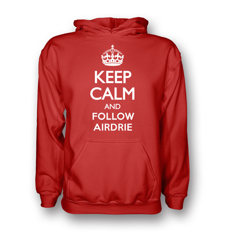 Click to view product details and reviews for Keep Calm And Follow Airdrie Hoody Red.