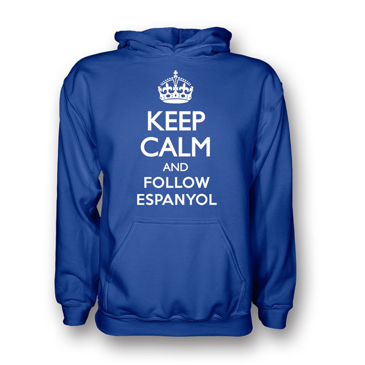 Keep Calm And Follow Espanyol Hoody Blue