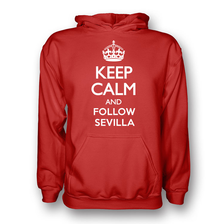 Click to view product details and reviews for Keep Calm And Follow Sevilla Hoody Red.