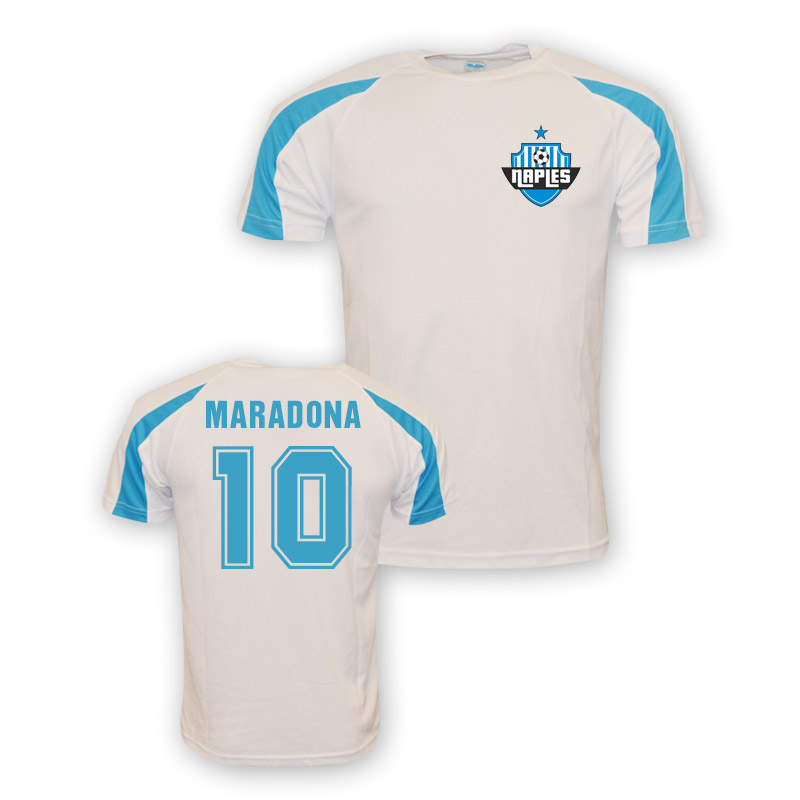 Diego Maradona Napoli Sports Training Jersey (White)