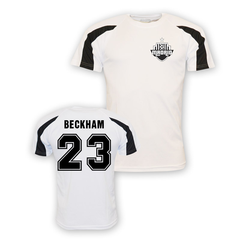 Click to view product details and reviews for David Beckham Real Madrid Sports Training Jersey White Kids.