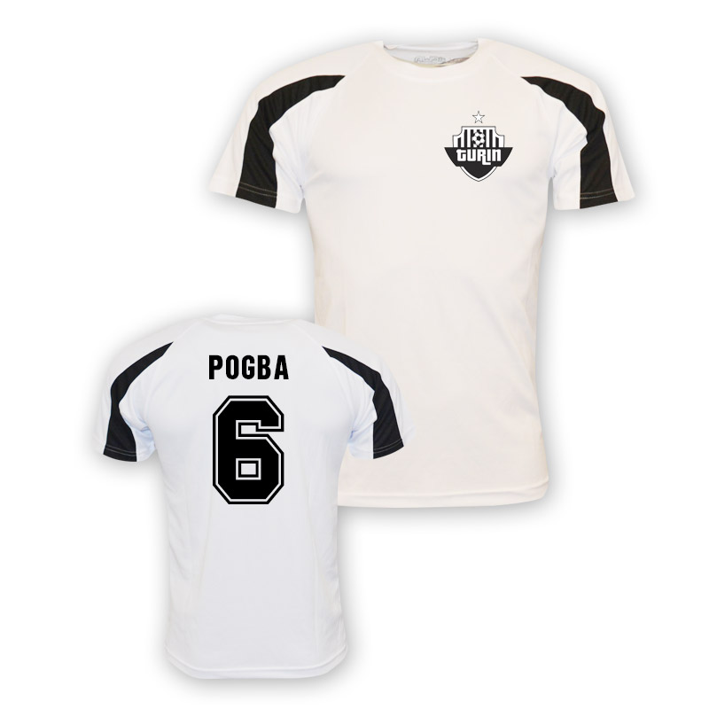 Paul Pogba Juventus Sports Training Jersey White Kids