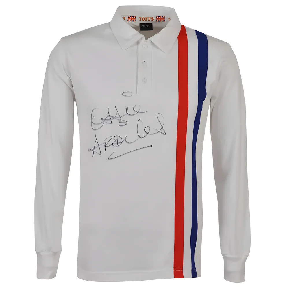 Limited Edition Ossie Ardiles Signed Escape To Victory Shirt Polyester Made By: Toffs Men's Silver 4XL