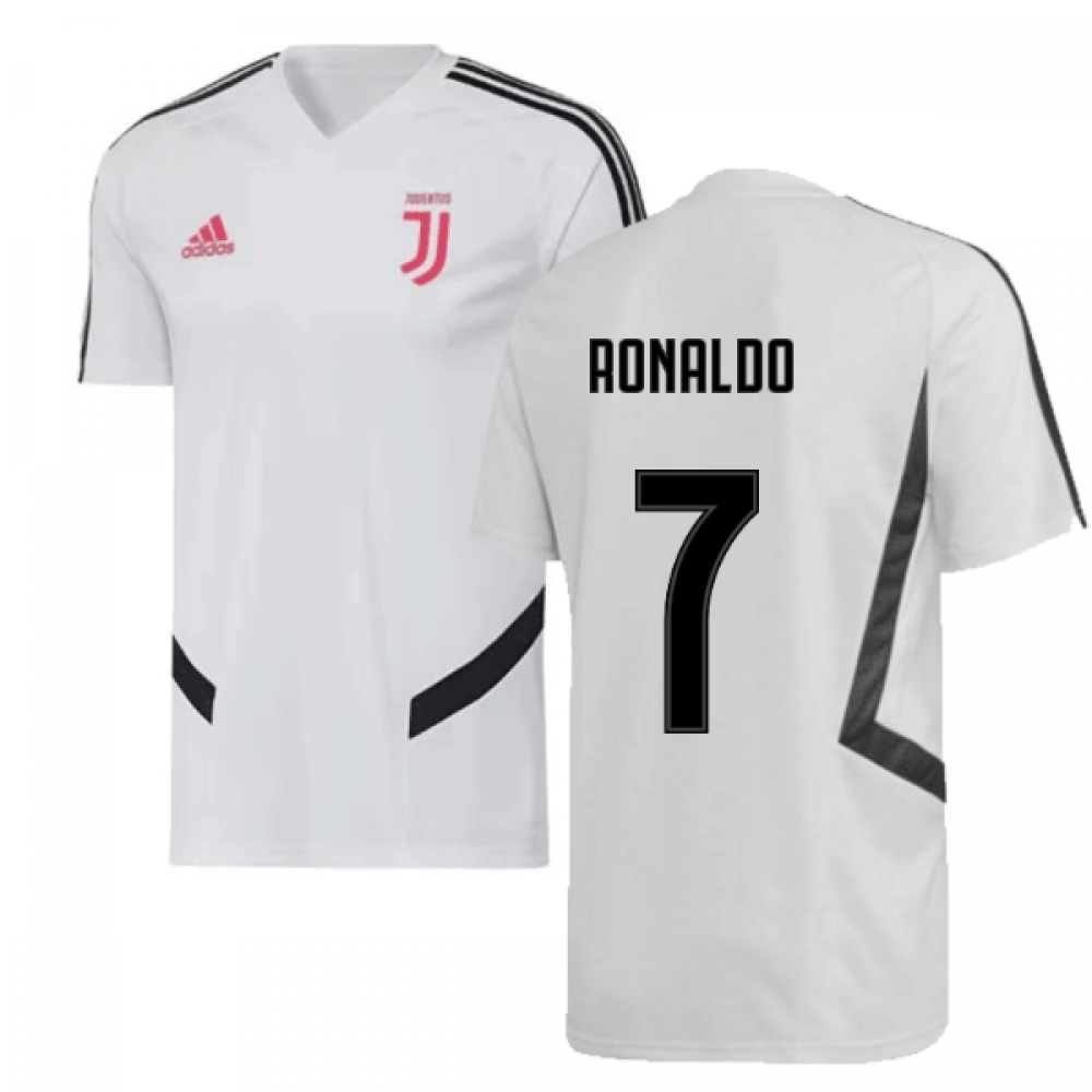 2019-2020 Juventus Adidas Training Shirt (White) (Ronaldo 7)