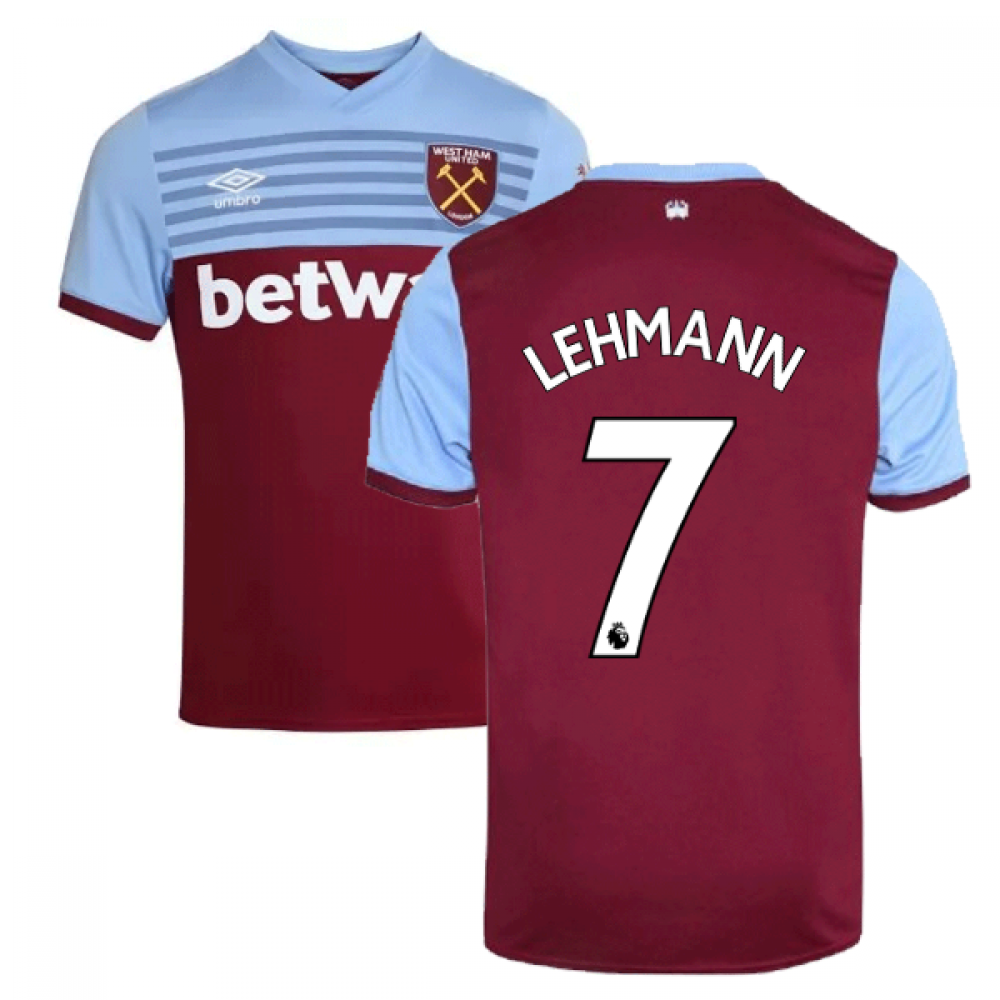 Click to view product details and reviews for 2019 20 West Ham Home Shirt Lehmann 7.