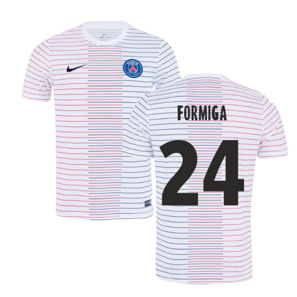2019-2020 PSG Nike Pre-Match Training Shirt (White) - Kids (Formiga 24)