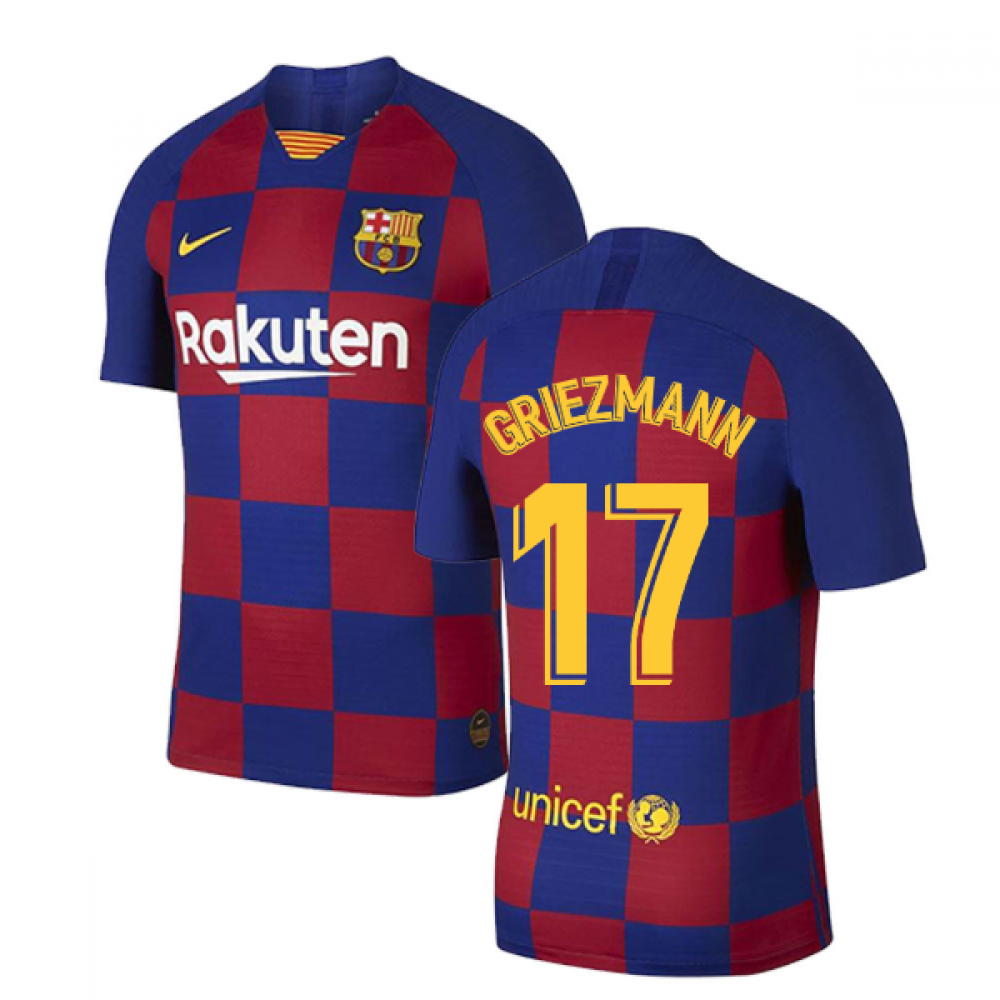 2019-2020 Barcelona Vapor Match Home Nike Shirt (Griezmann 17)