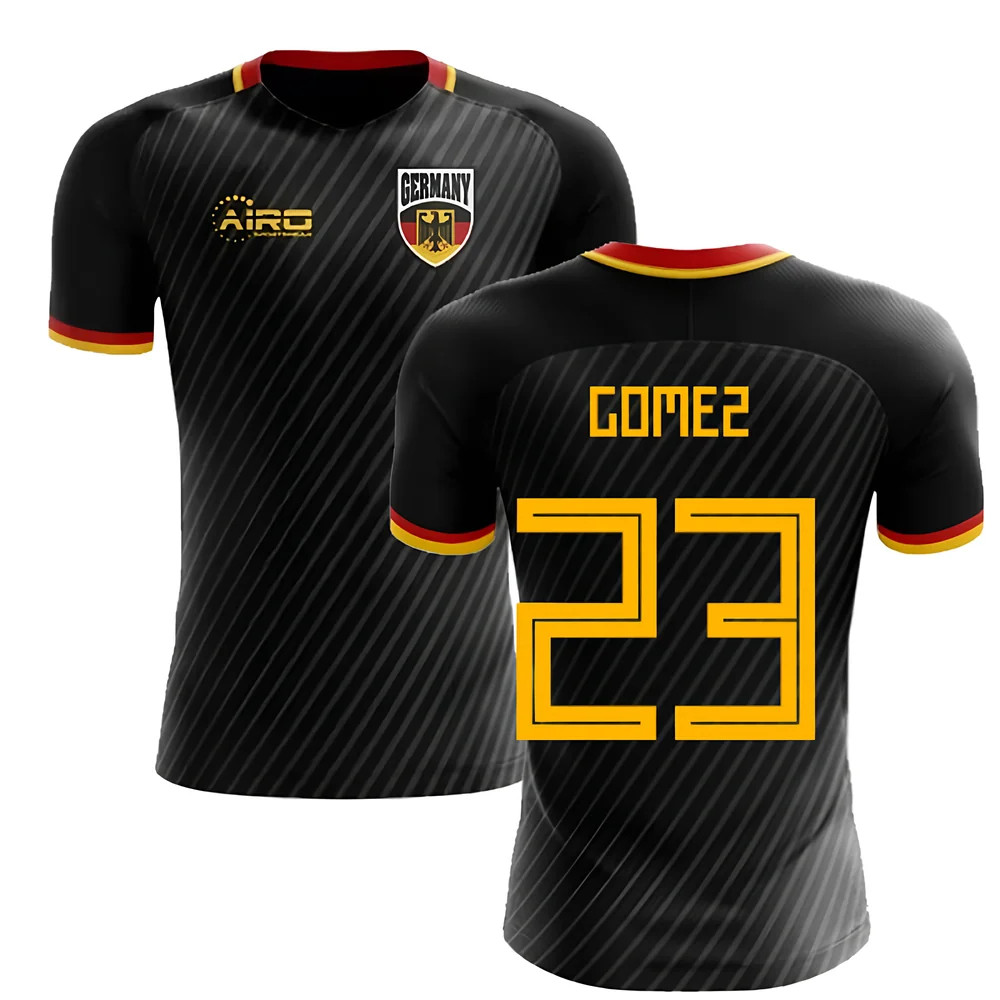 '25-'26 Germany Third Concept Football Shirt (Gomez 23) Polyester Made By: Airo Sportswear Men's Black 3XL
