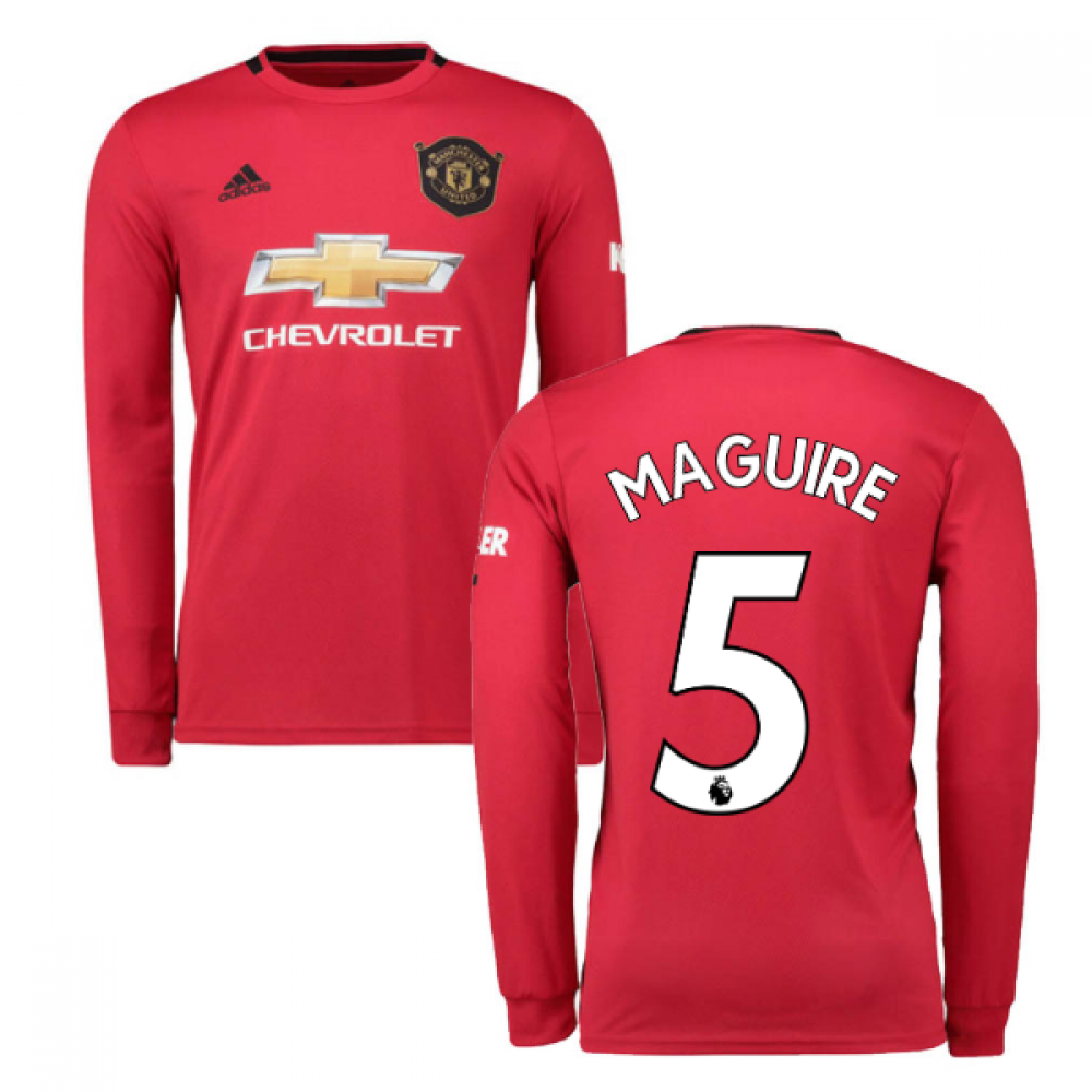 Click to view product details and reviews for 2019 2020 Man Utd Adidas Home Long Sleeve Shirt Maguire 5.
