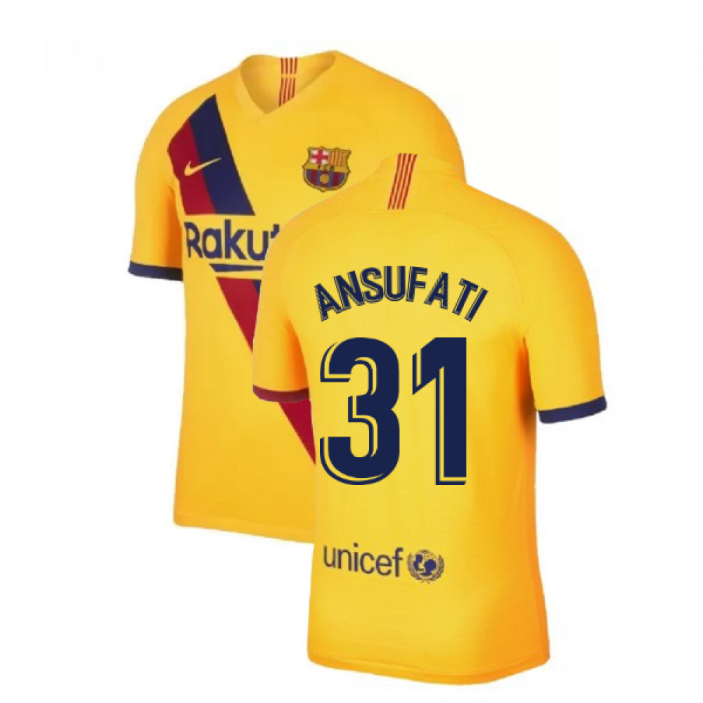Click to view product details and reviews for 2019 2020 Barcelona Away Nike Shirt Kids Ansu Fati 31.