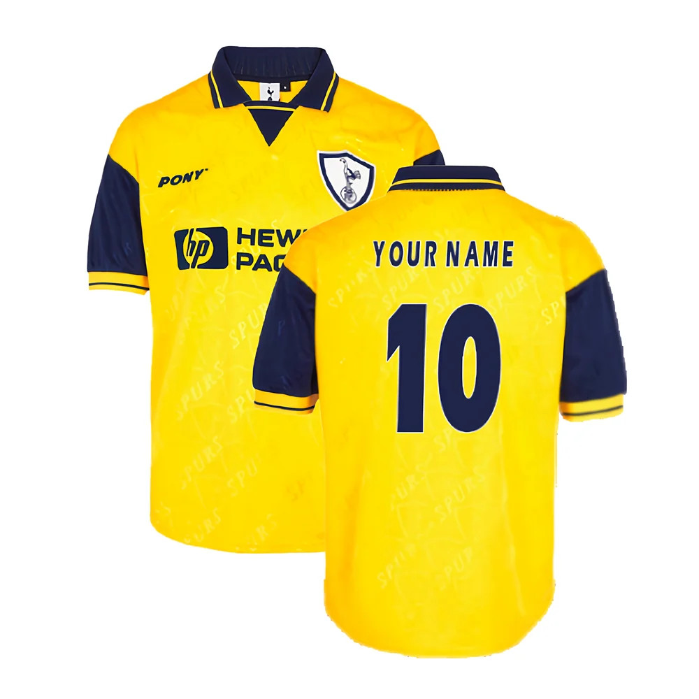 '95-'97 Tottenham Third Pony Reissue Shirt (Your Name) Polyester Men's Yellow Medium