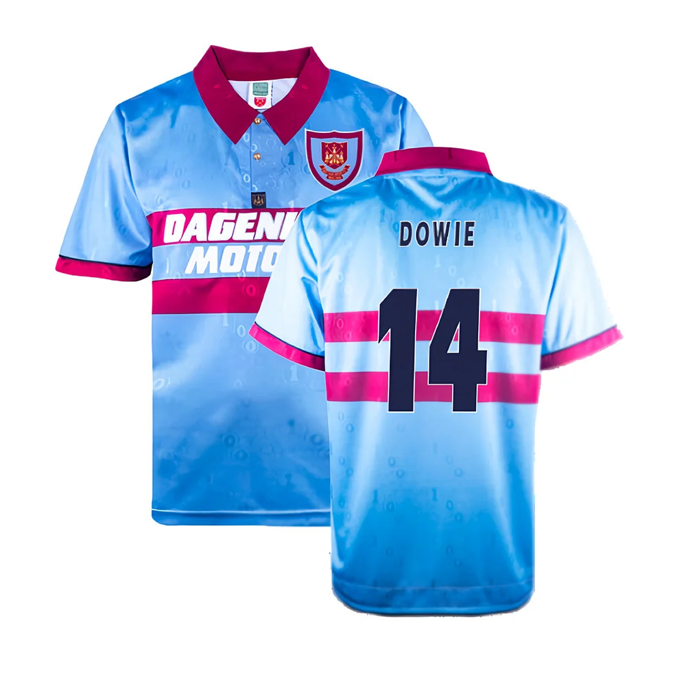 '95-'97 West Ham Pony Reissue Centenary Away Shirt (Dowie 14) Polyester Men's Blue Small