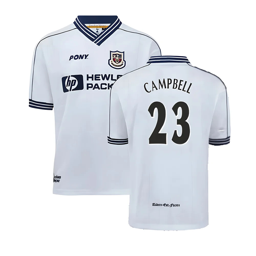 '97-'99 Tottenham Home Pony Retro Shirt (Campbell 23) Polyester Men's White Extra Large