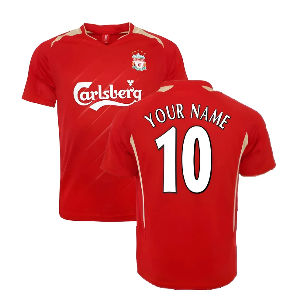 '05-'06 Liverpool Home Cl Retro Shirt (Your Name) Polyester Men's Red Large