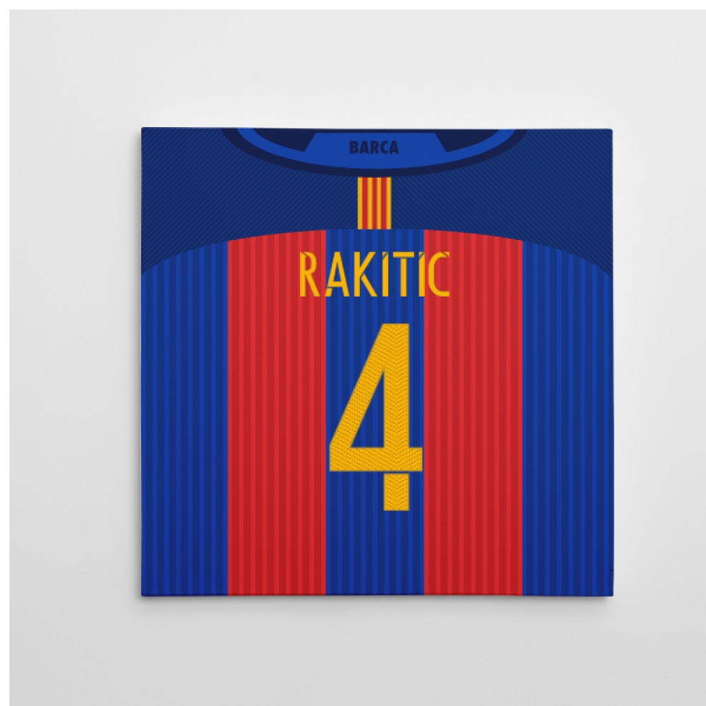 Click to view product details and reviews for 2016 2017 Barcelona Canvas Print Rakitic 4.
