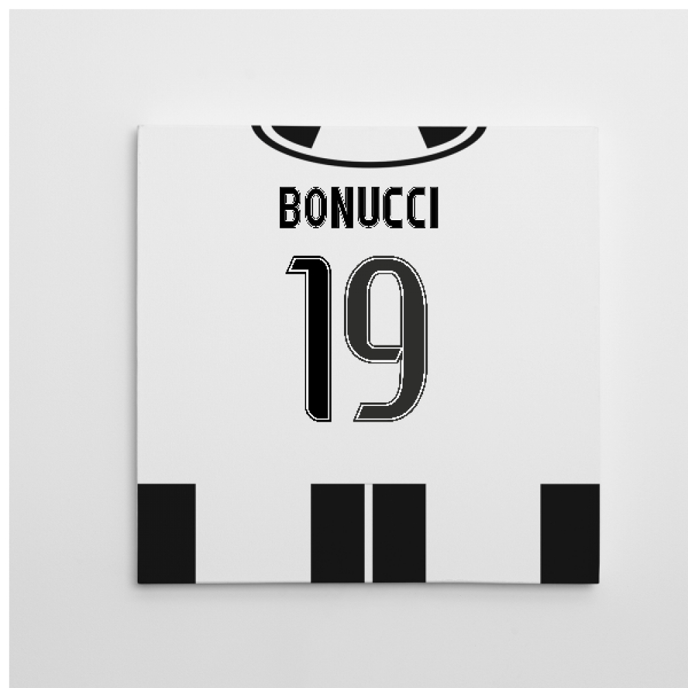 Click to view product details and reviews for 2016 2017 Juventus Canvas Print Bonucci 19.