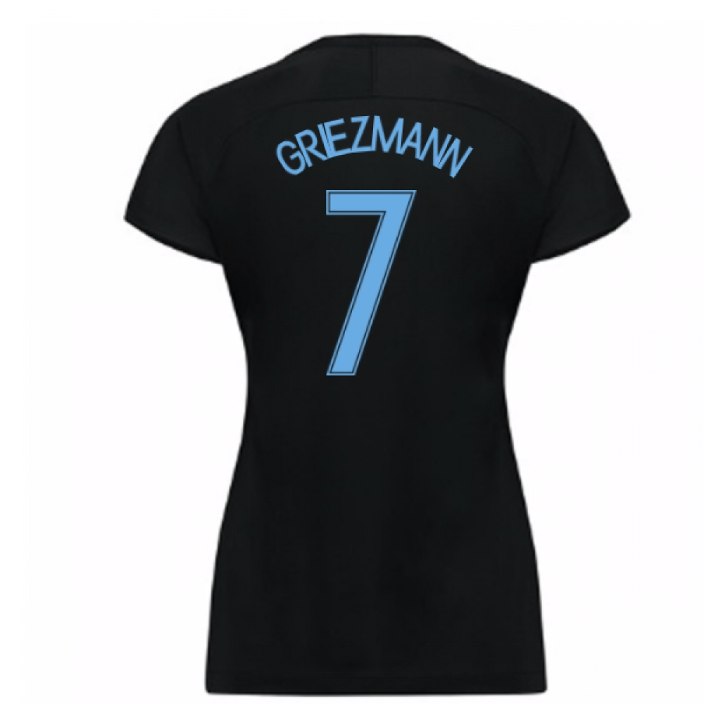 2017-18 France Away Nike Womens Shirt (Black) (Griezmann 7)