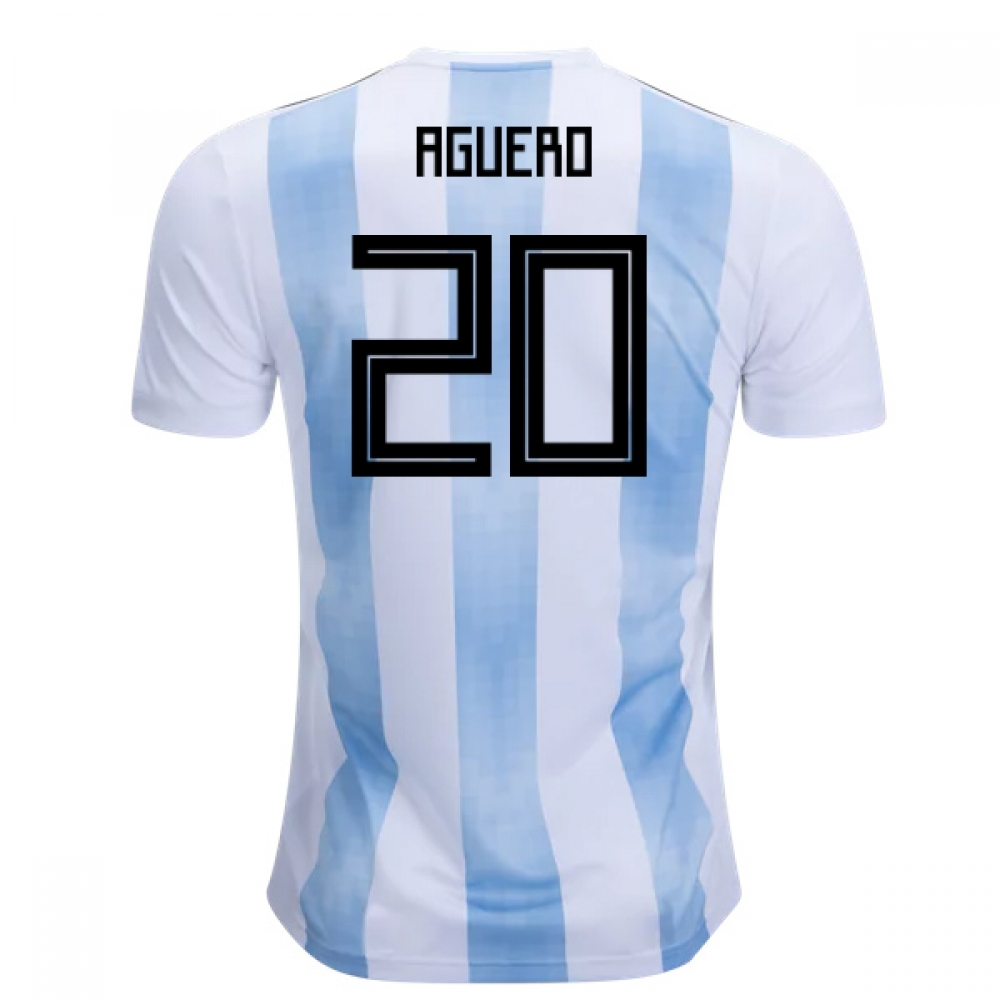 Click to view product details and reviews for 2018 19 Argentina Home Shirt Aguero 20.
