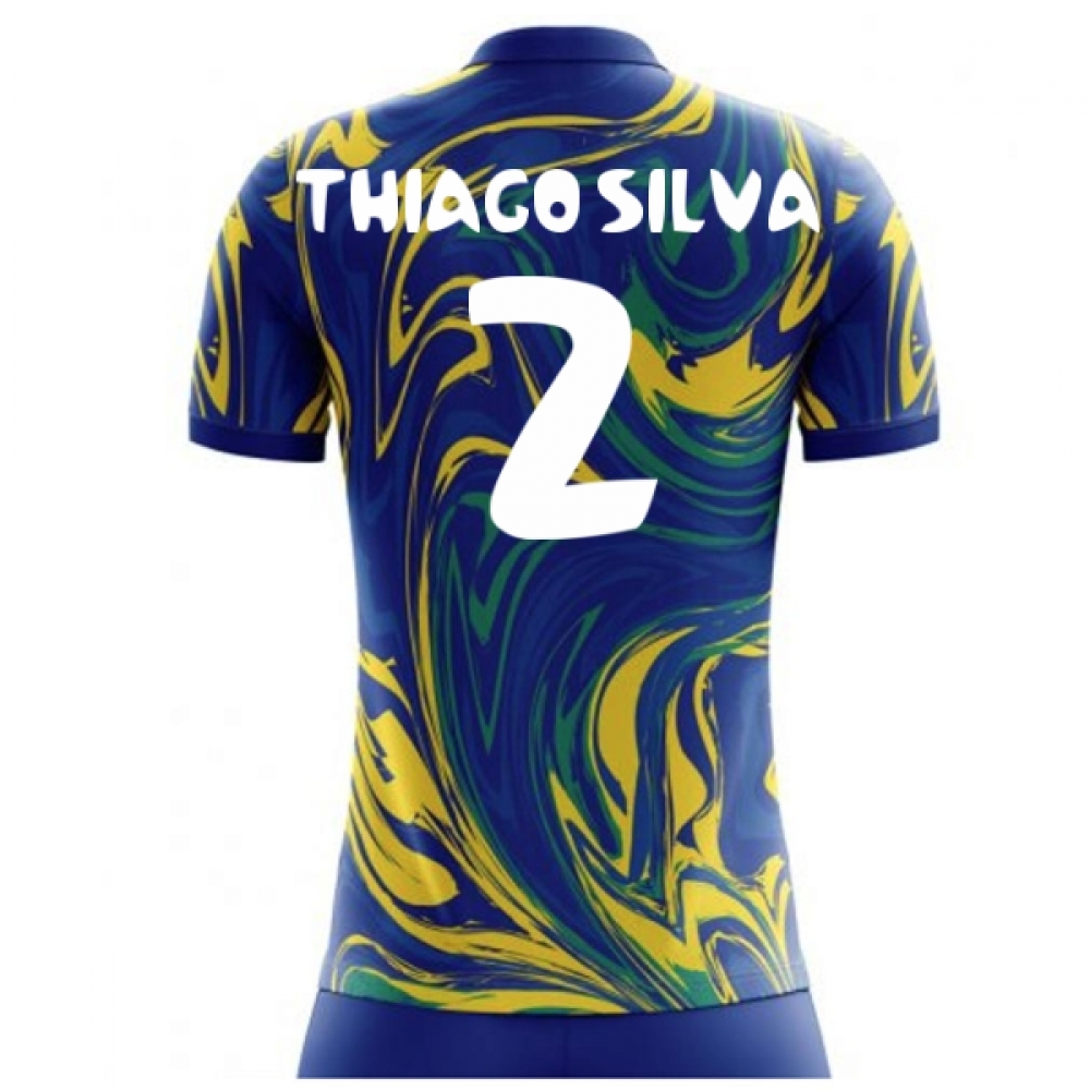 Click to view product details and reviews for 2020 2021 Brazil Away Concept Shirt Thiago Silva 2 Kids.