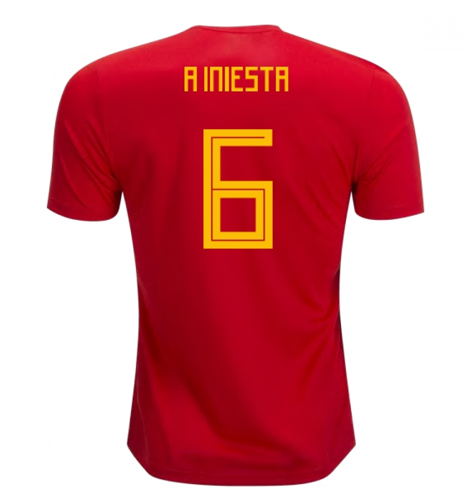 Click to view product details and reviews for 2018 19 Spain Home Shirt A Iniesta 6. Click to view product details and reviews for 2018 19 Spain Home Shirt A Iniesta 6.