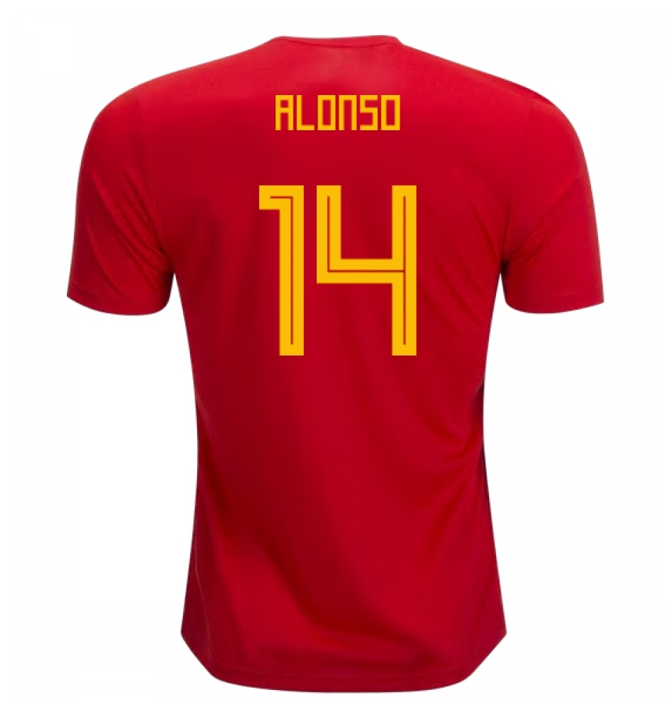 Click to view product details and reviews for 2018 19 Spain Home Shirt Alonso 14. Click to view product details and reviews for 2018 19 Spain Home Shirt Alonso 14.