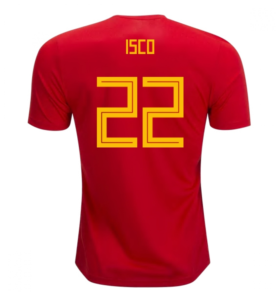 Click to view product details and reviews for 2018 19 Spain Home Shirt Isco 22. Click to view product details and reviews for 2018 19 Spain Home Shirt Isco 22.