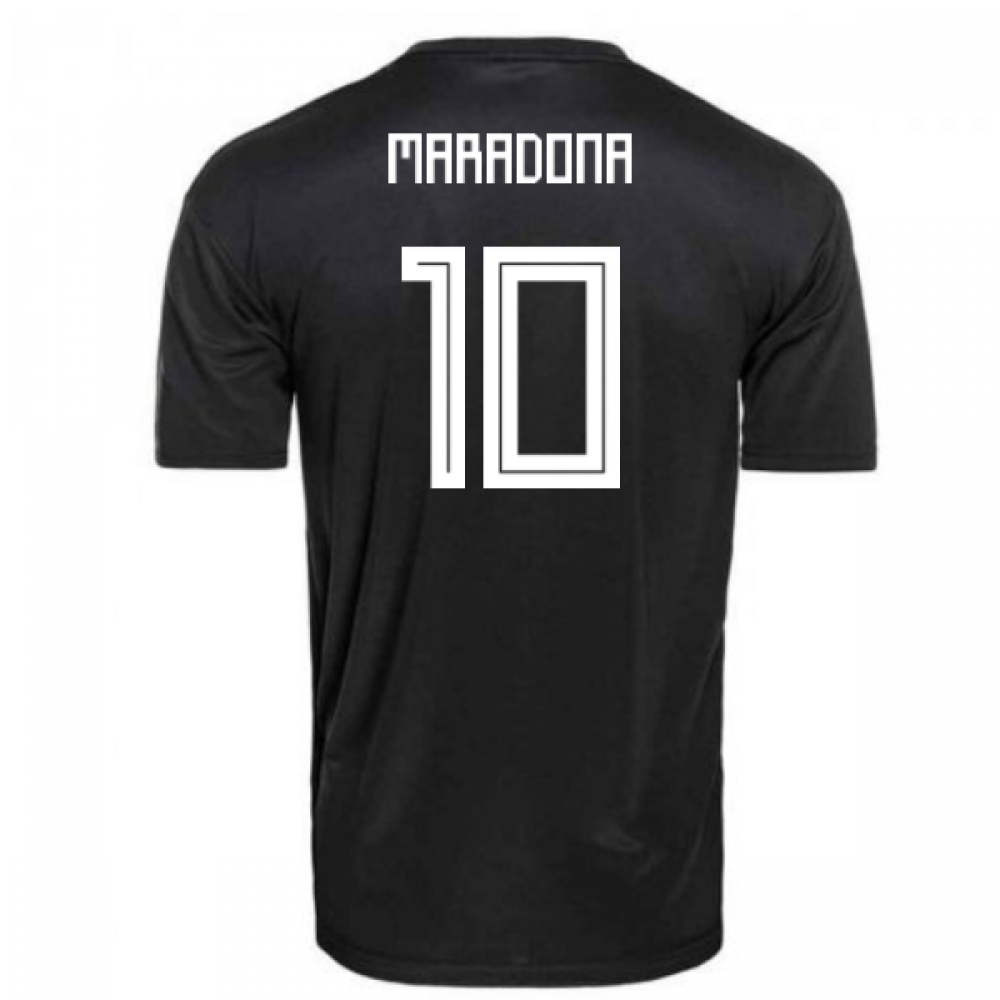 2018-2019 Argentina Away Adidas Football Shirt (Maradona 10)