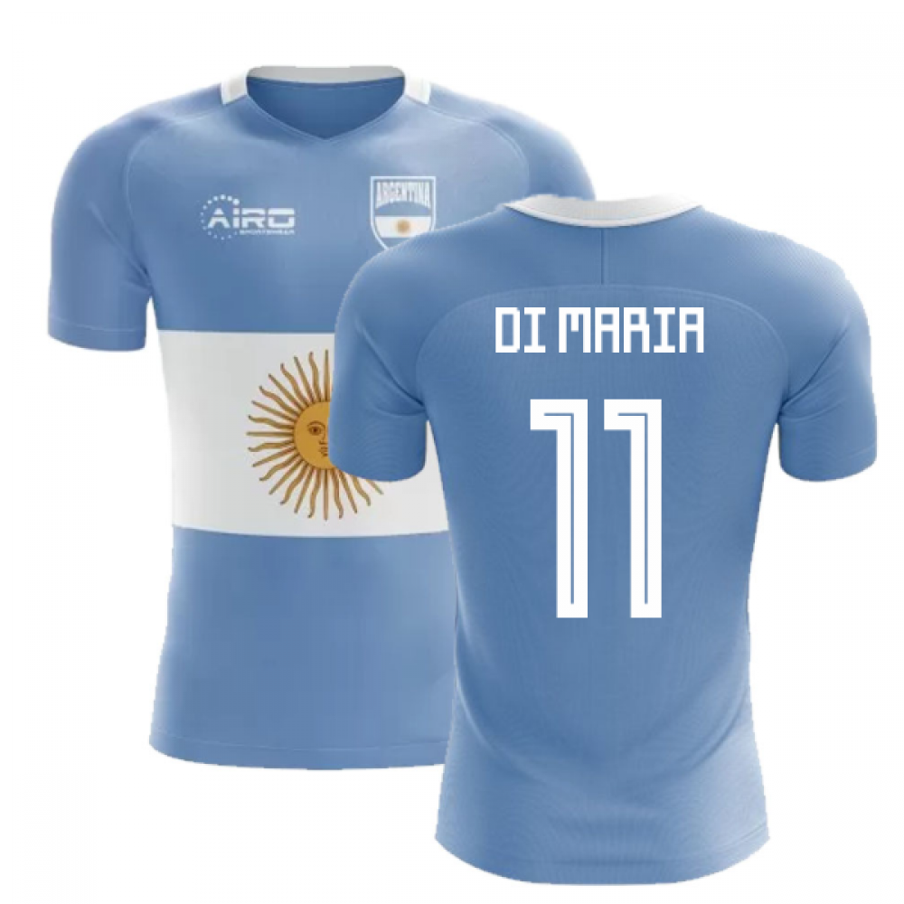 Click to view product details and reviews for 2020 2021 Argentina Flag Concept Football Shirt Di Maria 11.