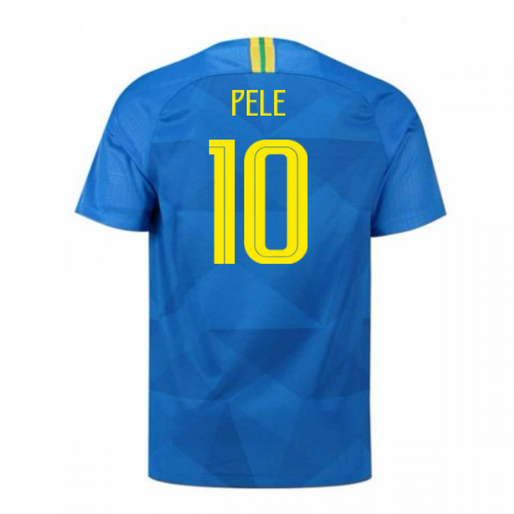 2018-2019 Brazil Away Nike Football Shirt (Pele 10)