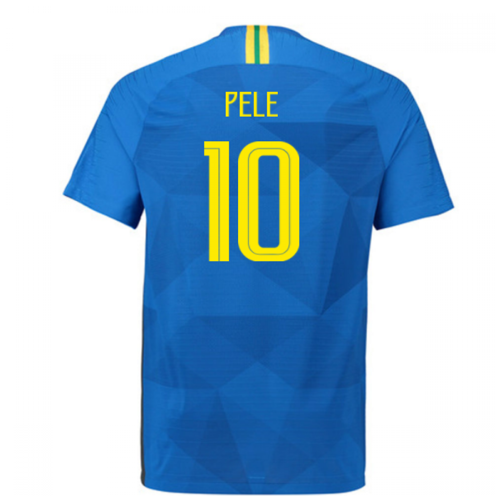 2018-2019 Brazil Away Nike Vapor Match Shirt (Pele 10)