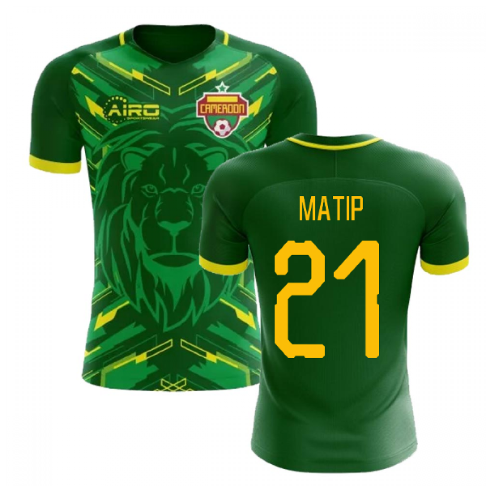 2023-2024 cameroon home concept football shirt (matip 21)