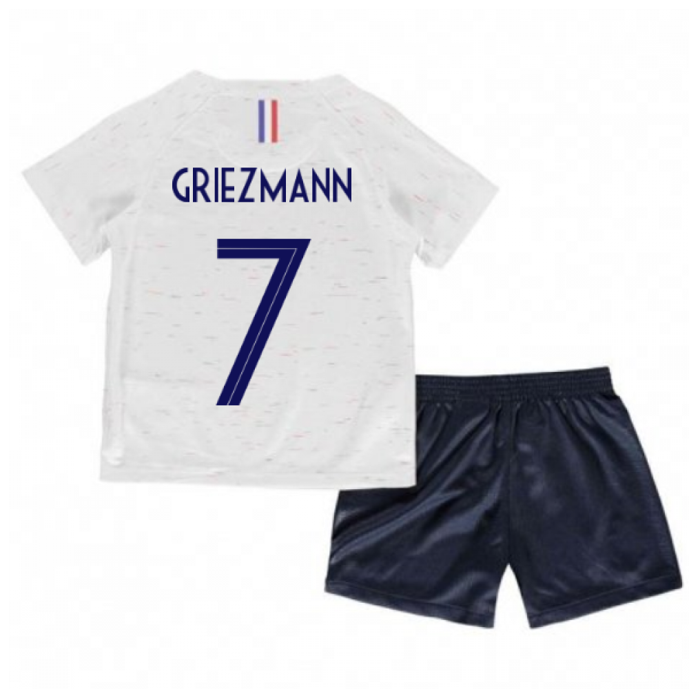 2018-2019 France Away Nike Little Boys Mini Kit (Griezmann 7)