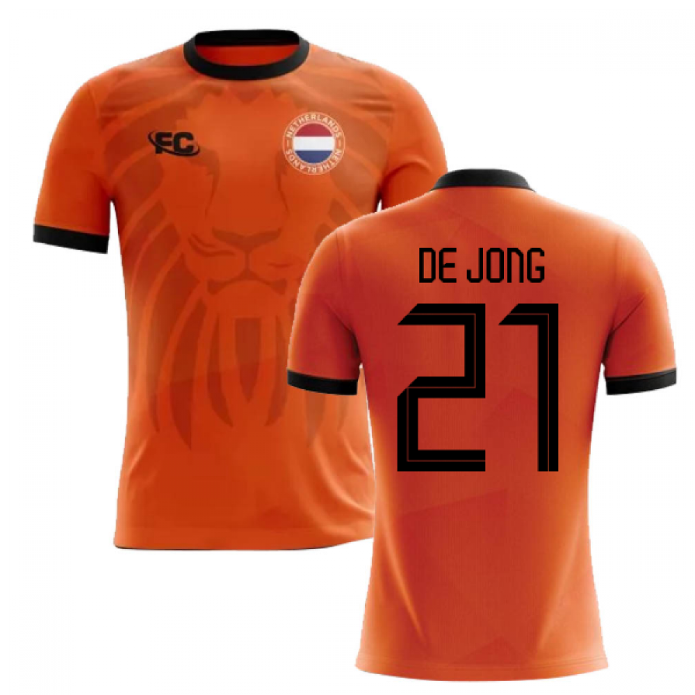 Click to view product details and reviews for 2018 2019 Holland Fans Culture Home Concept Shirt De Jong 21.