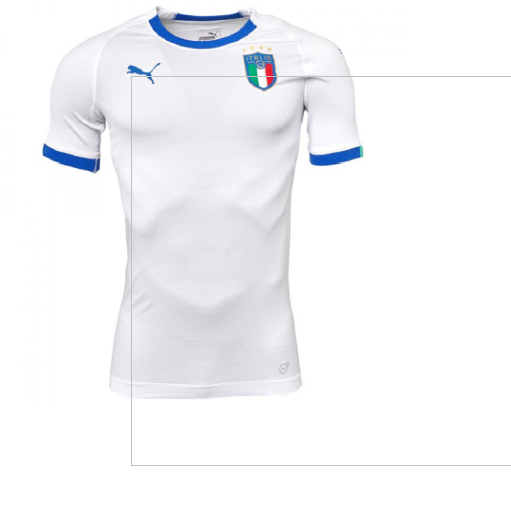 '18-'19 Italy Away Evokit Away Shirt (R.baggio 10) Polyester Made By: Puma Men's White Xxl