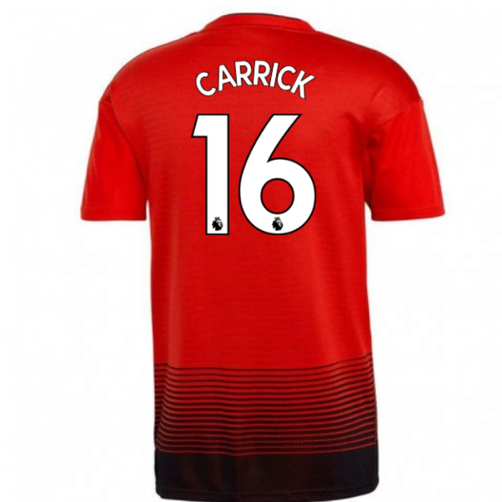 Click to view product details and reviews for 2018 2019 Man Utd Adidas Home Football Shirt Carrick 16.