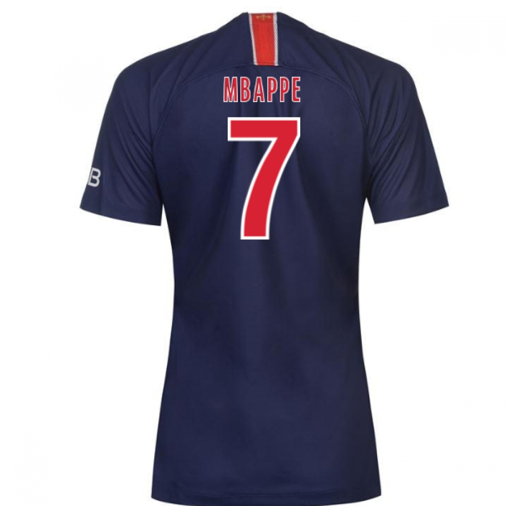 2018-2019 PSG Home Nike Womens Football Shirt (Mbappe 7)