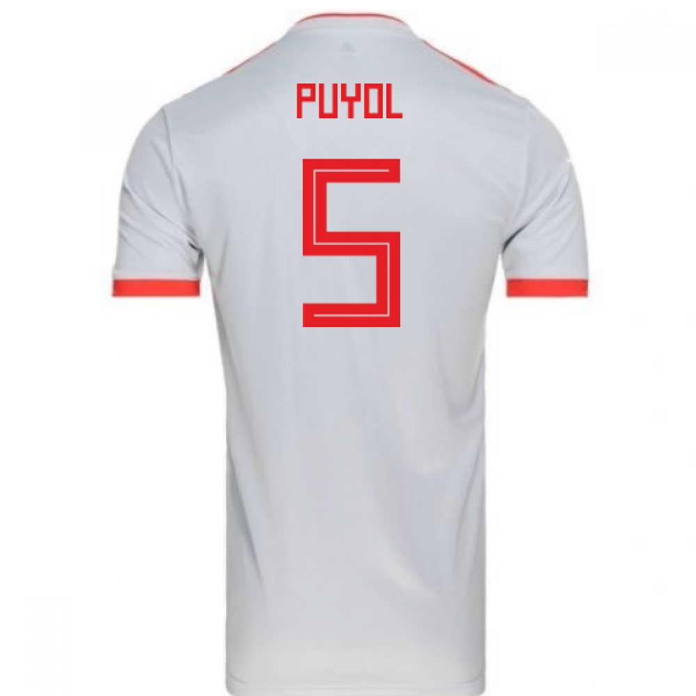 Click to view product details and reviews for 2018 2019 Spain Away Adidas Football Shirt Puyol 5. Click to view product details and reviews for 2018 2019 Spain Away Adidas Football Shirt Puyol 5.