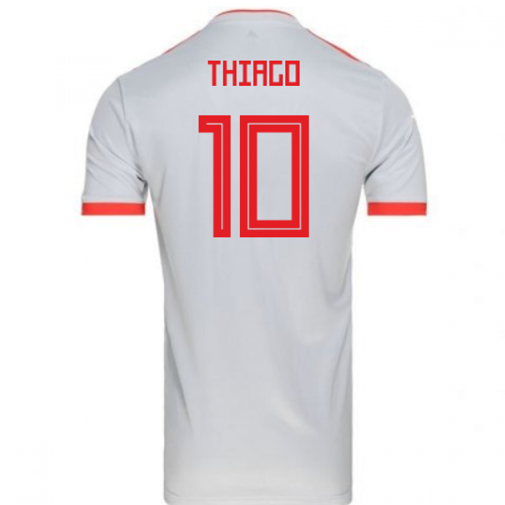 Click to view product details and reviews for 2018 2019 Spain Away Adidas Football Shirt Thiago 10. Click to view product details and reviews for 2018 2019 Spain Away Adidas Football Shirt Thiago 10.