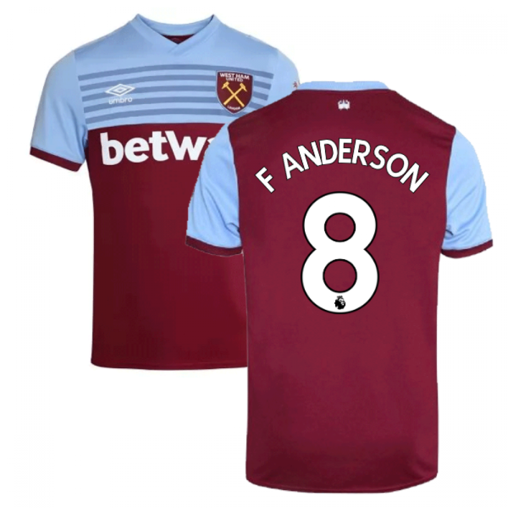 Click to view product details and reviews for 2019 20 West Ham Home Shirt F Anderson 8.